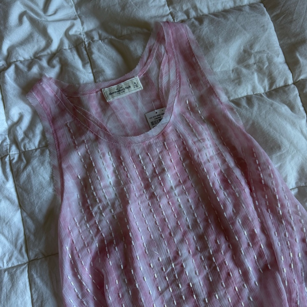 Abercrombie & Fitch Beaded Ombré Tank